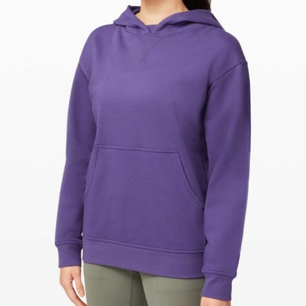 Lululemon All Yours Hoodie Terry Cloth Sweatshirt Purple Midnight Orchid 8